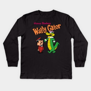 Wally Gator And Mr. Twiddle Kids Long Sleeve T-Shirt